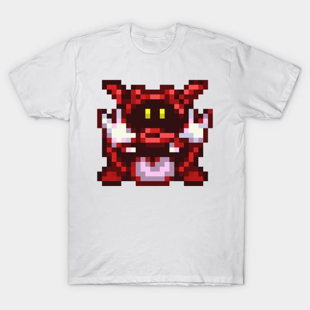 Red Virus Sprite T-Shirt by SpriteGuy95